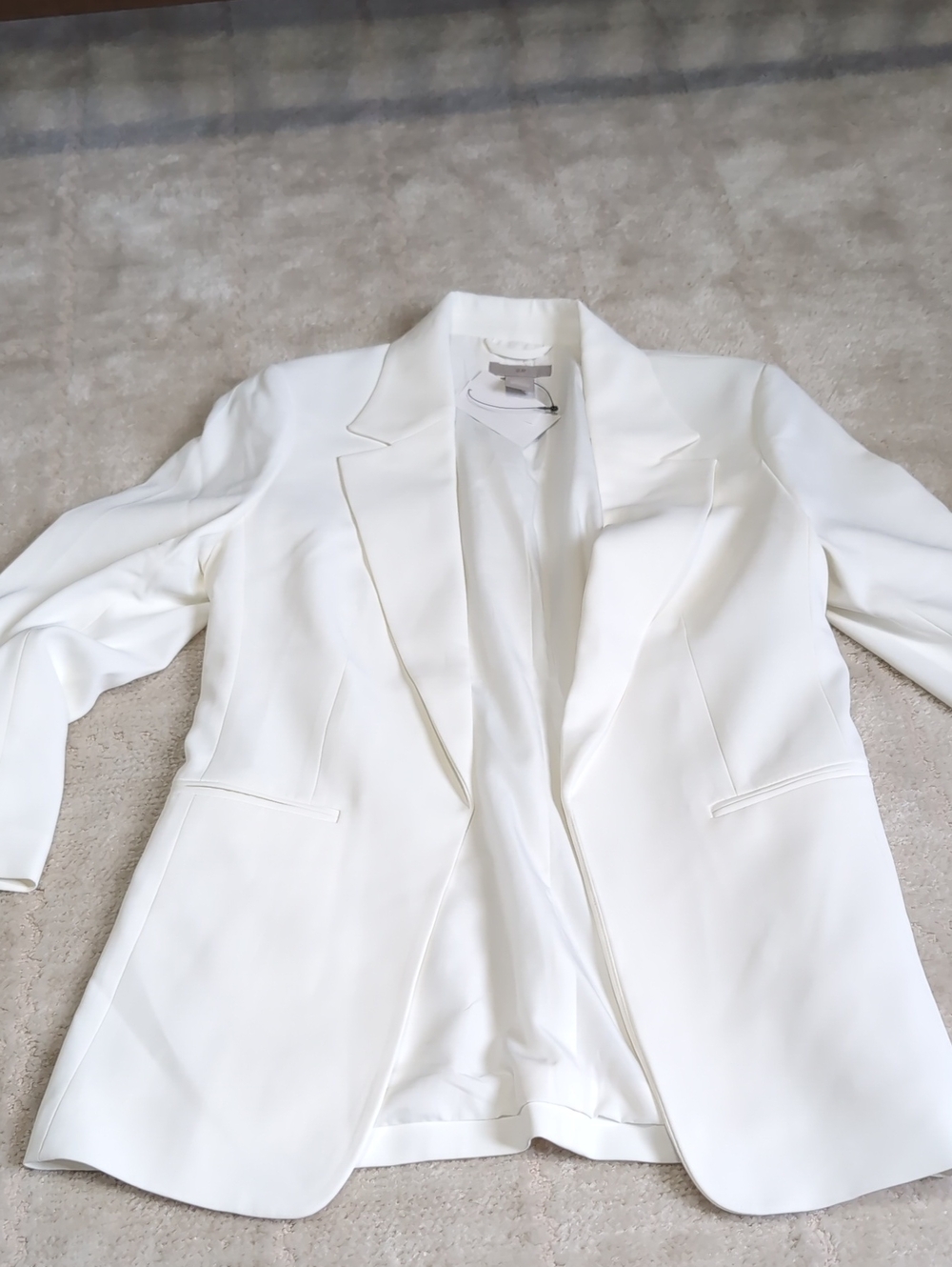 H&M White Tailored Blazer Jacket